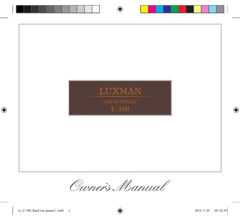 Luxman U-100 owner's manual
