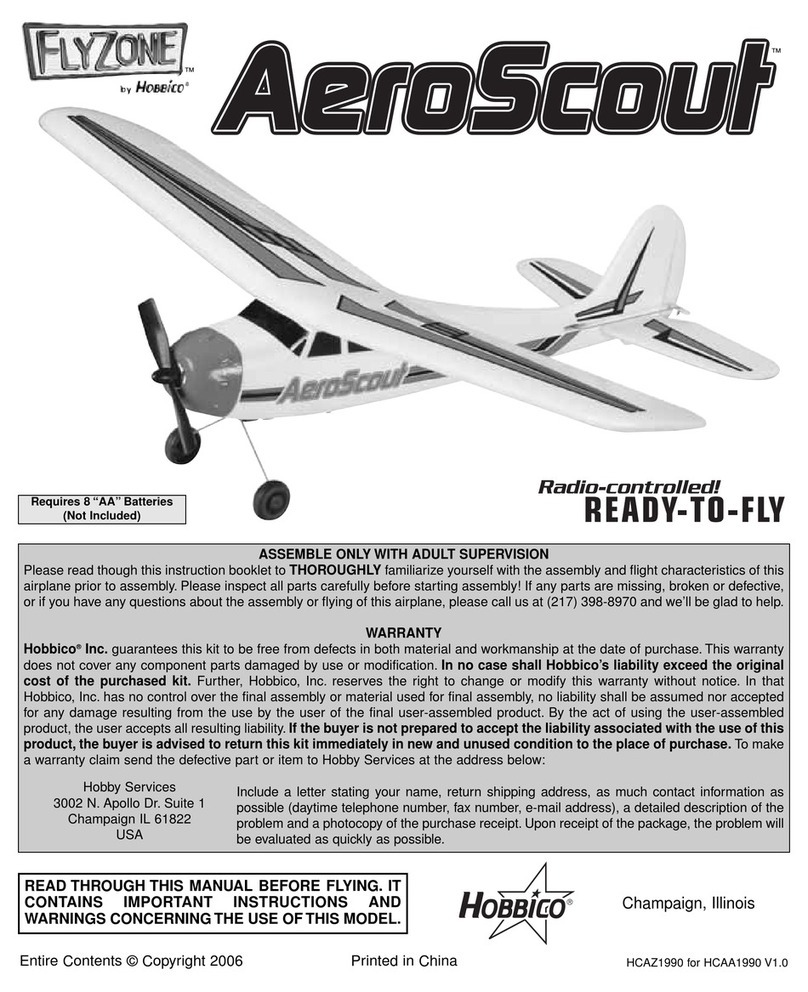 Flyzone AeroScout HCAA1990 User manual Flyzone AeroScout HCAA1990 User manual