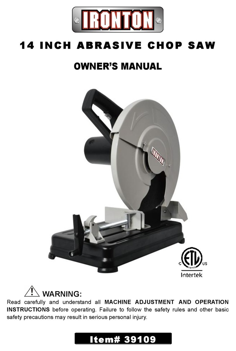 Ironton 39109 owner's manual