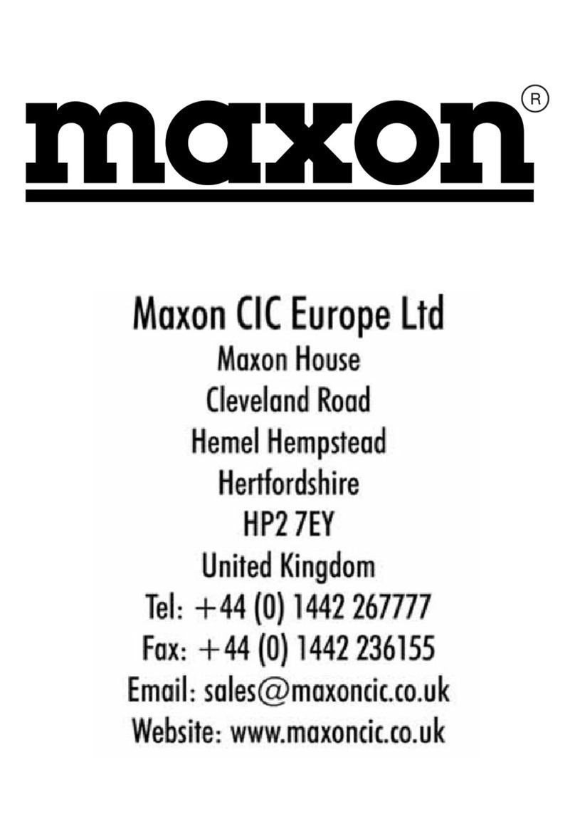 Maxon PM180 user manual