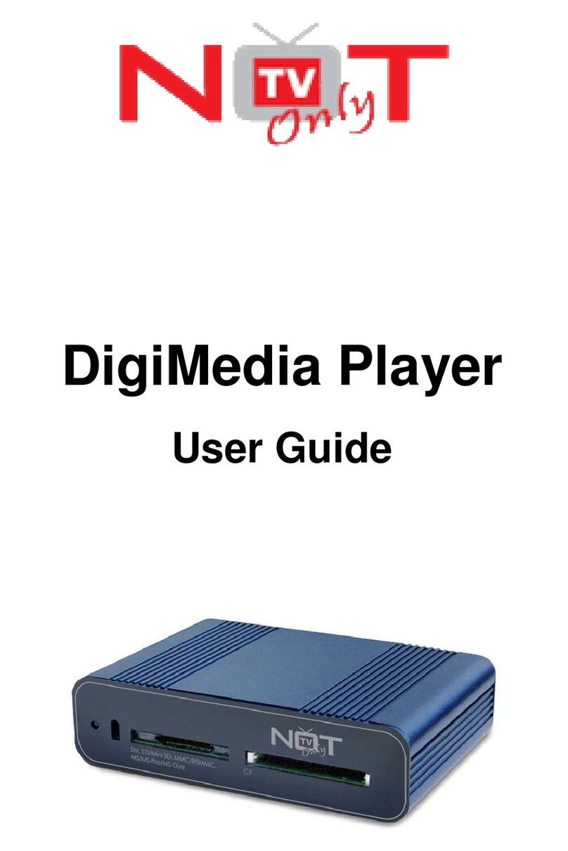 Not Only TV DigiMedia Player LV234HDMI user guide Not Only TV DigiMedia Player LV234HDMI user guide