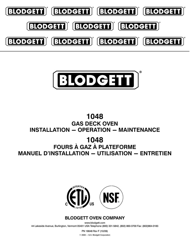 Blodgett 1048 Owner's manual