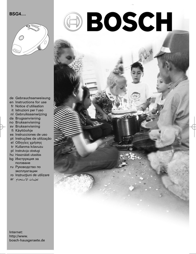 Bosch BSG4 Series Instructions for use