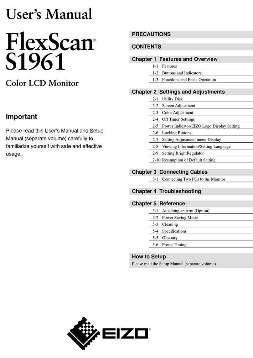 Eizo FlexScan S1961 user manual