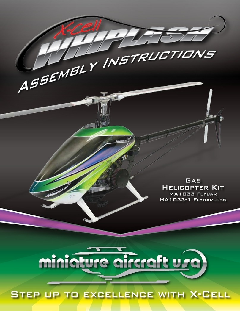 miniature aircraft X-Cell Whiplash MA1033 Assembly instructions