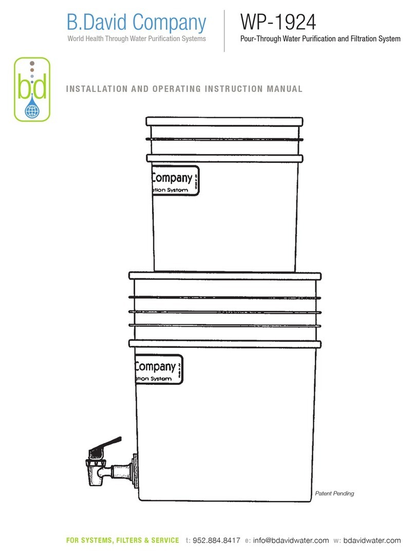 B.David WP-1924 Installation and operating instruction manual