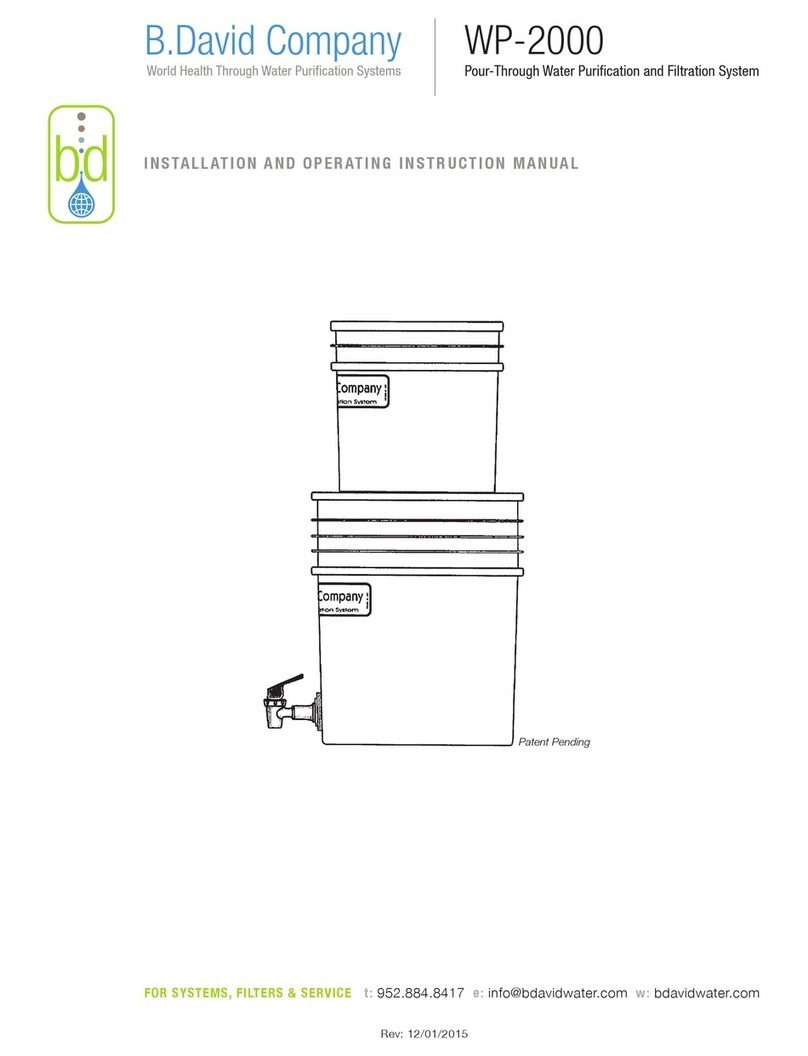 B.David WP-2000 Installation and operating instruction manual