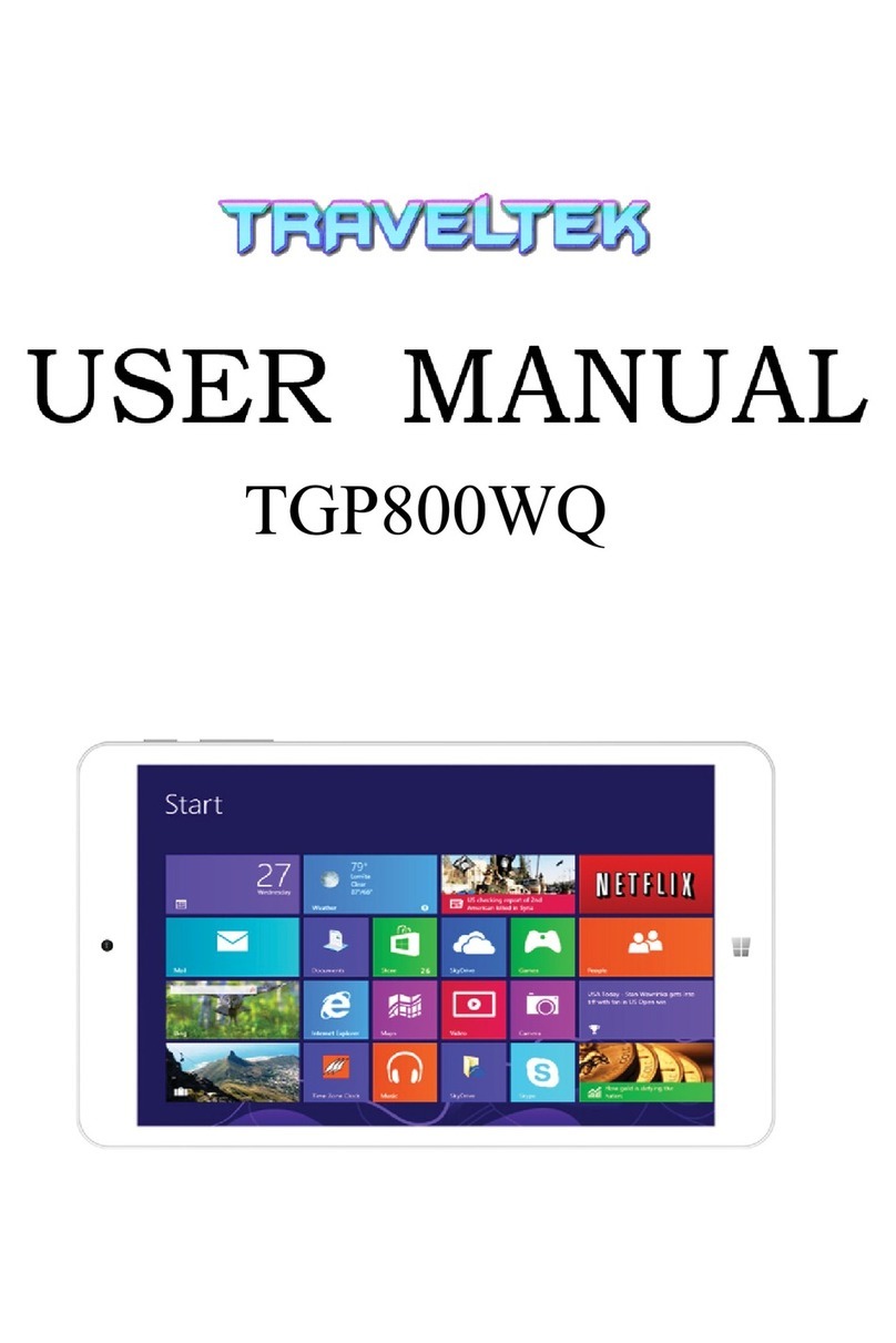 Traveltek TGP800WQ user manual