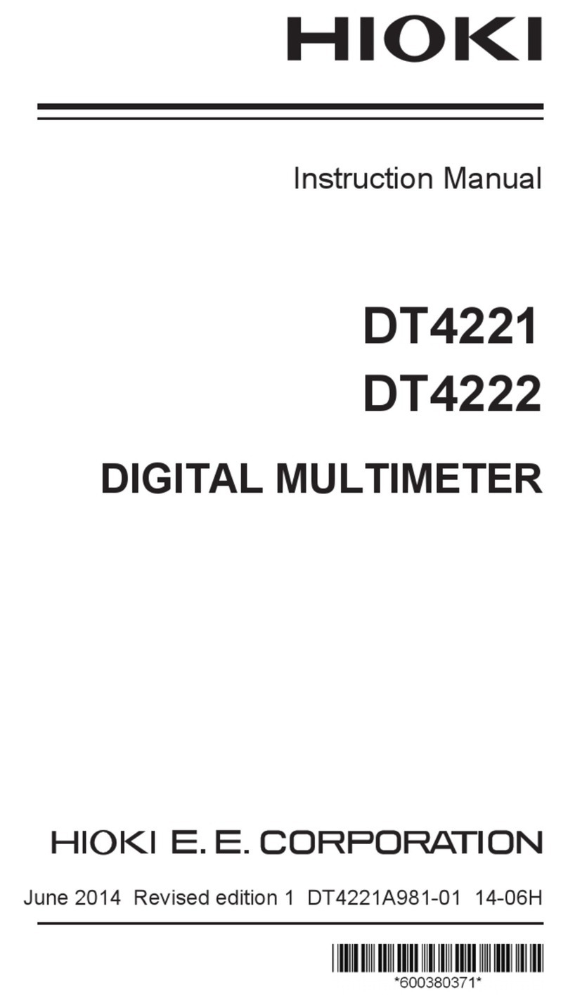 Hioki DT4221 instruction manual