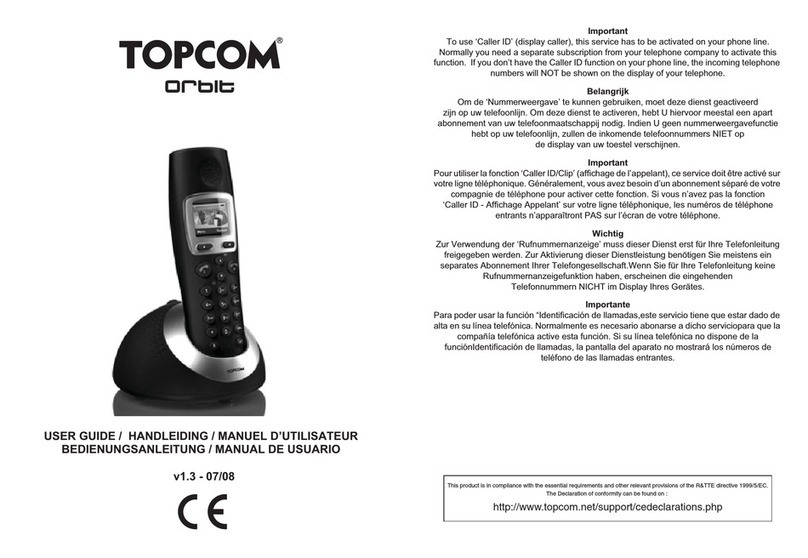 Topcom ORBIT User manual Topcom ORBIT User manual