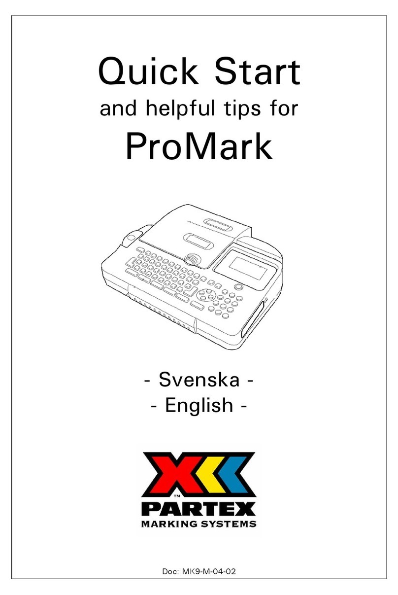 Partex ProMark MK9 quick start guide