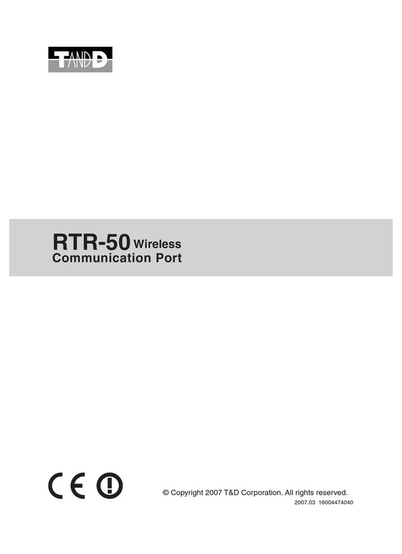 T&D RTR-50 user manual