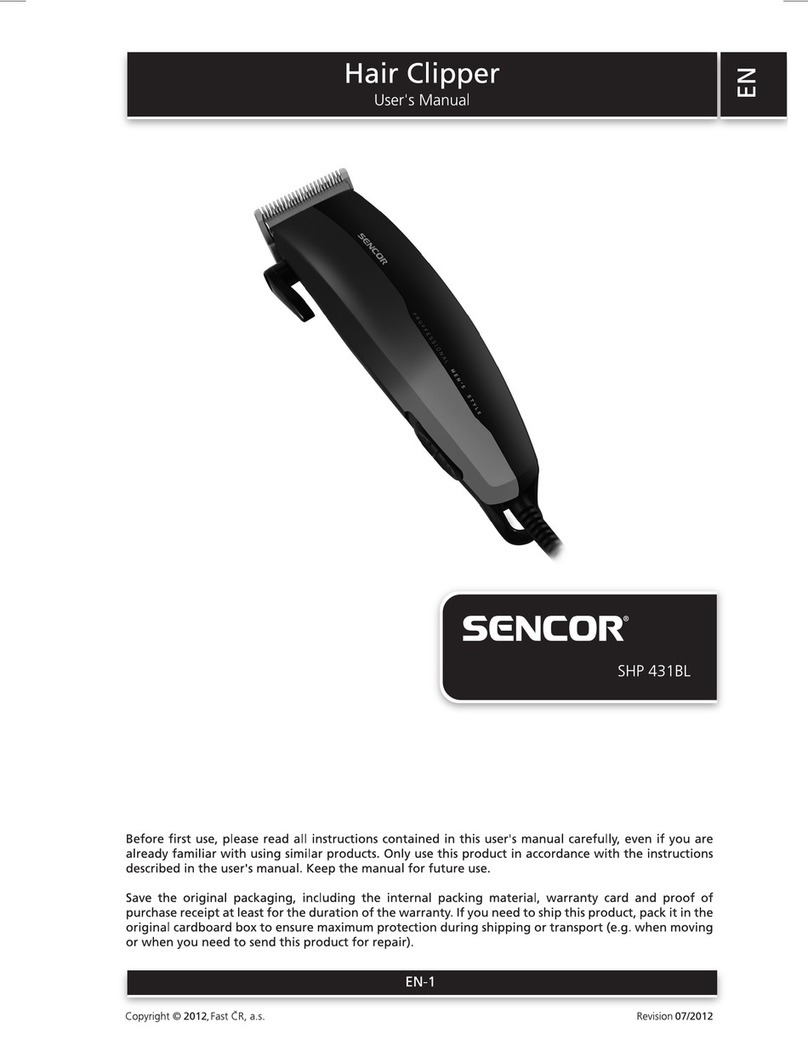 Sencor SHP 431BL user manual