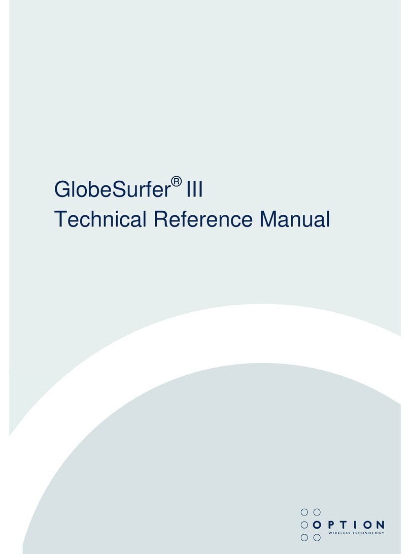 Option Audio GlobeSurfer III Technical reference manual