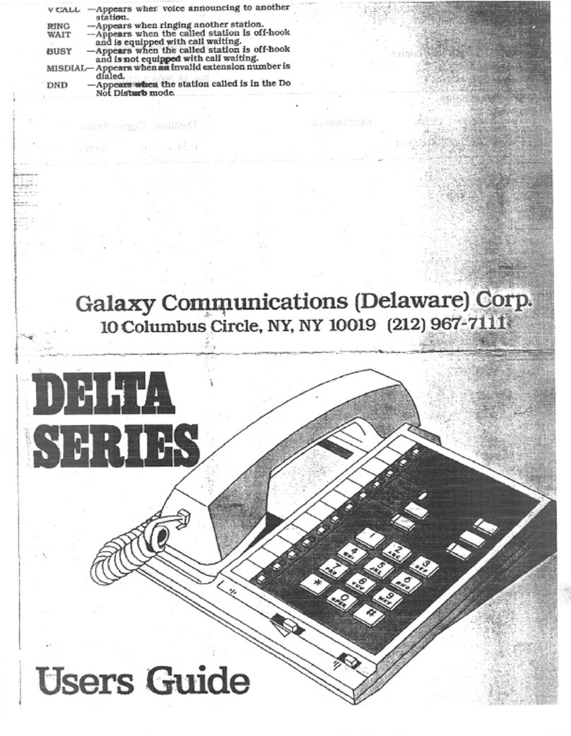 Galaxy Communications delta series user guide