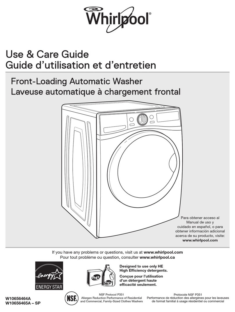 Whirlpool WFW97HEDW Use & care guide