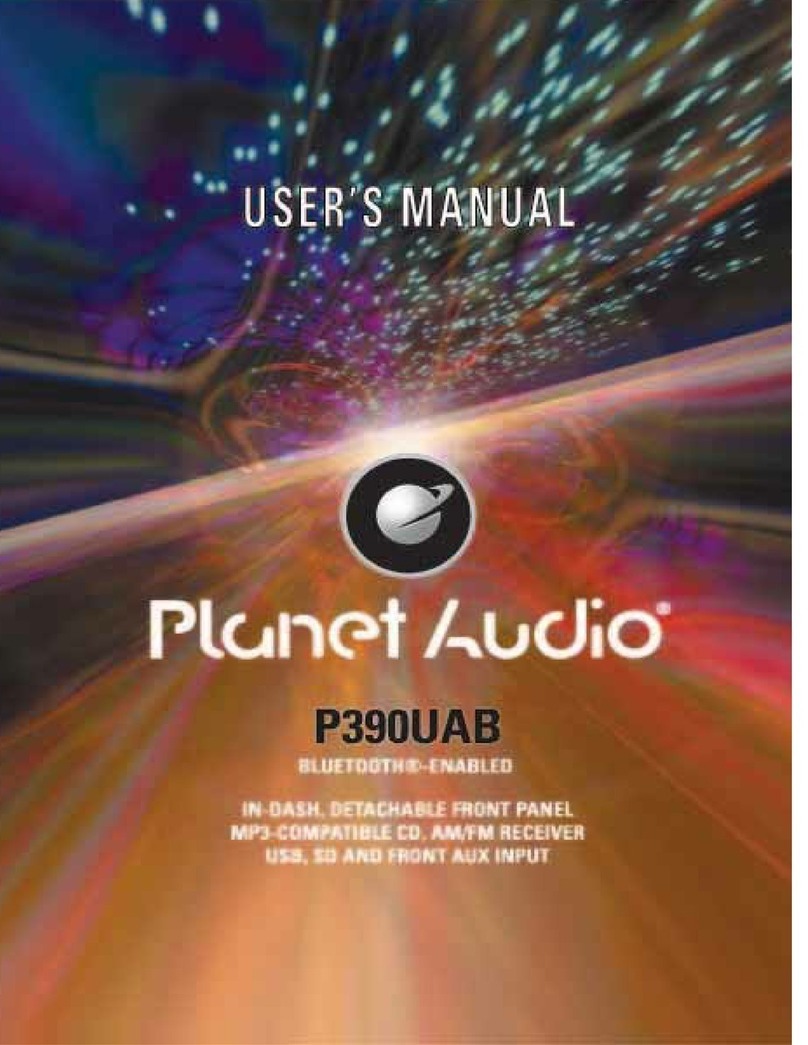 Planet Audio P390UAB user manual