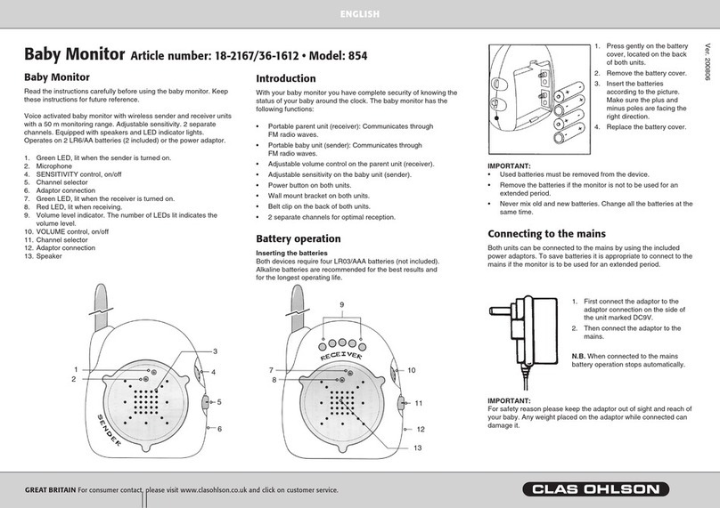 Clas Ohlson 18-2167 User manual