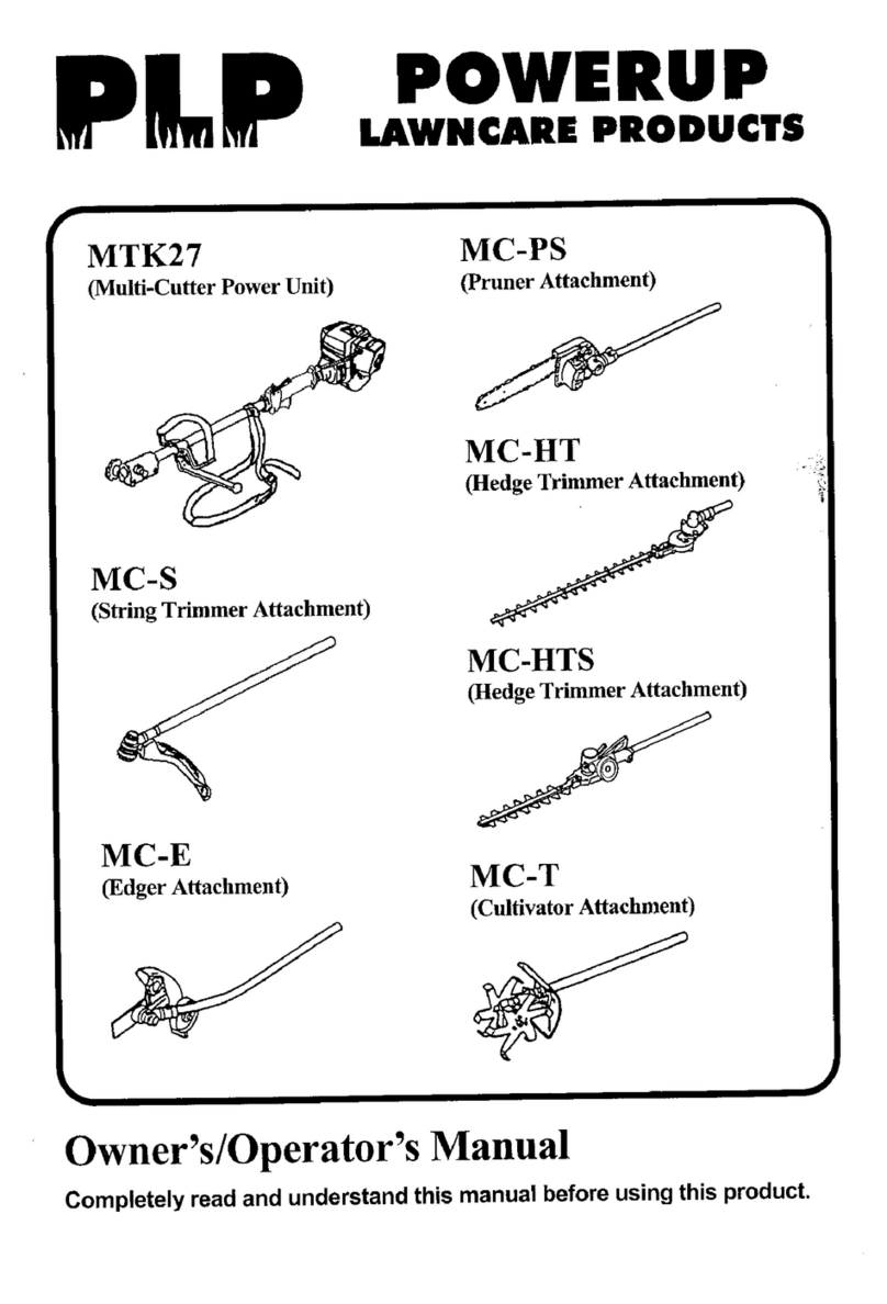 PLP MTK27 Owner's/operator's manual