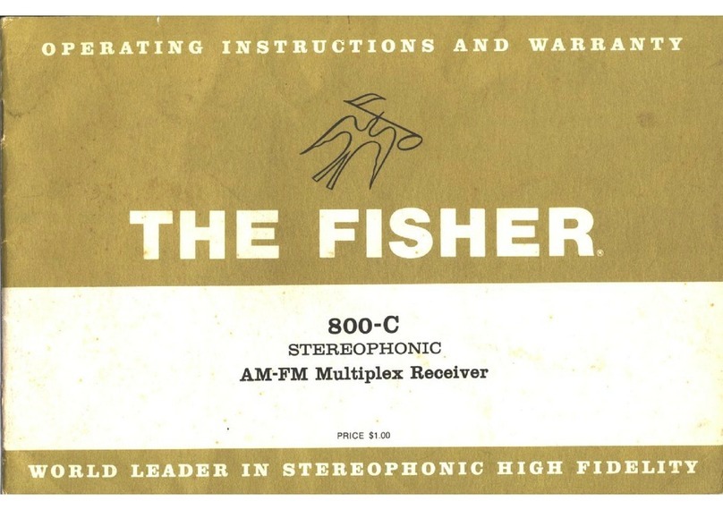 Fisher 800-C Installation guide