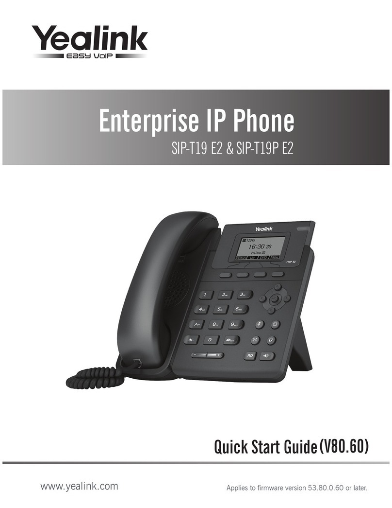 Yealink SIP-T19 E2 T4 Series User manual