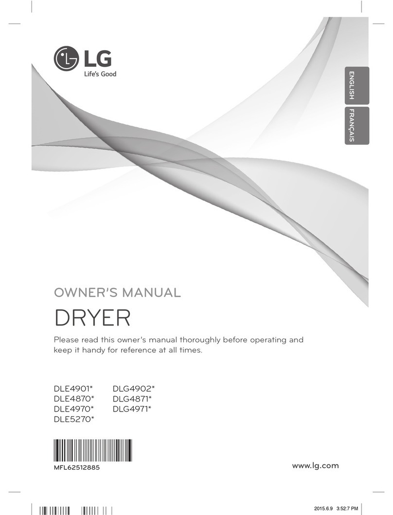 LG DLE4901 Series User manual