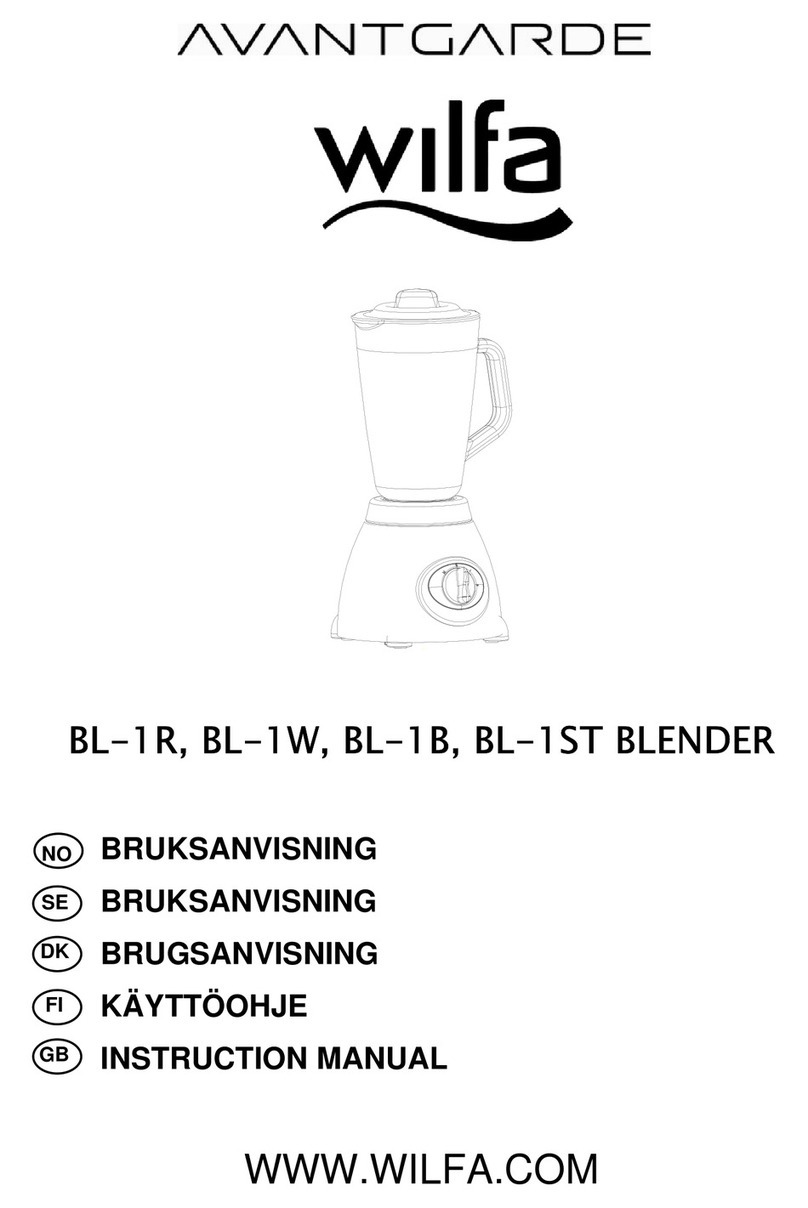 Avantgarde Wilfa BL-1R instruction manual