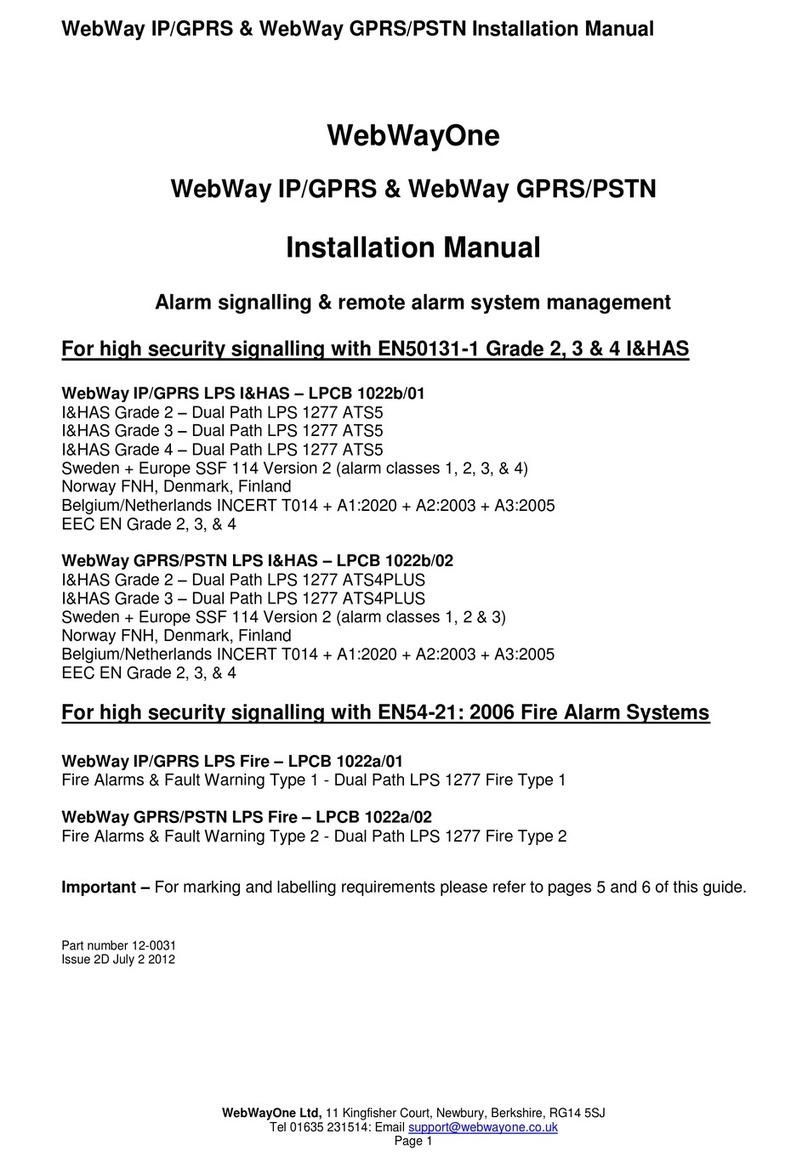 WebWayOne WebWay IP/GPRS User manual