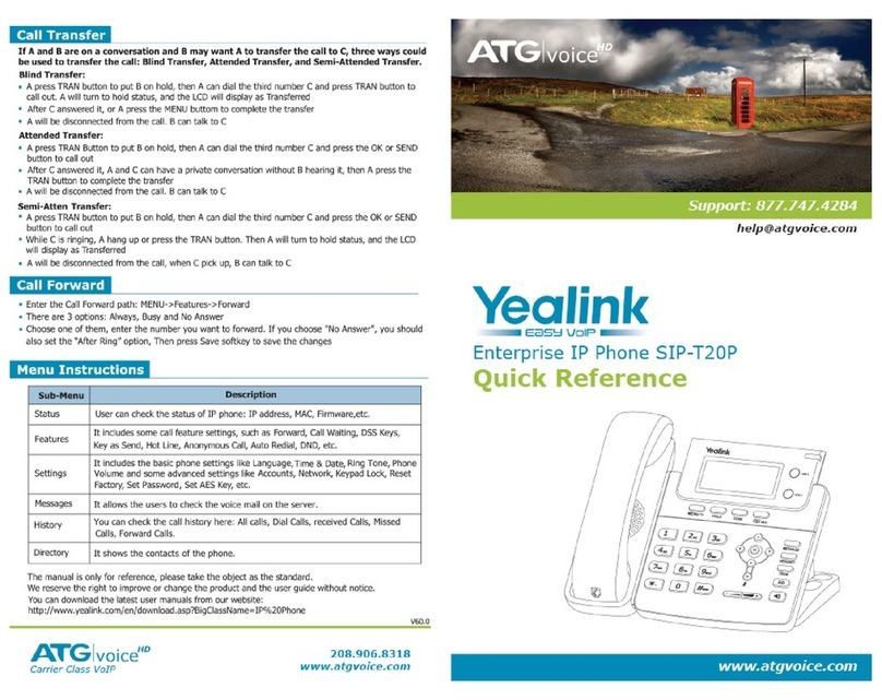 Yealink Yealink SIP-T20P User manual