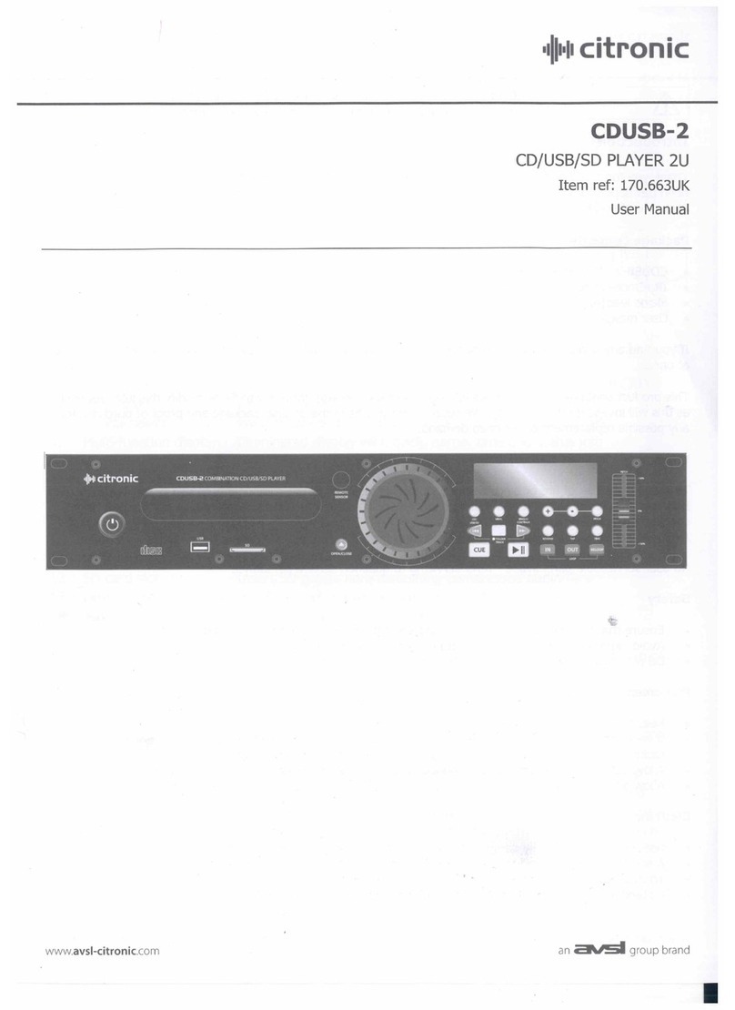 Citronic CDUSB-2 User manual