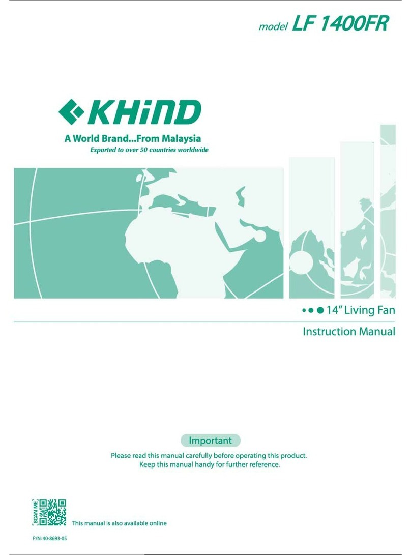 KHIND LF 1400FR User manual
