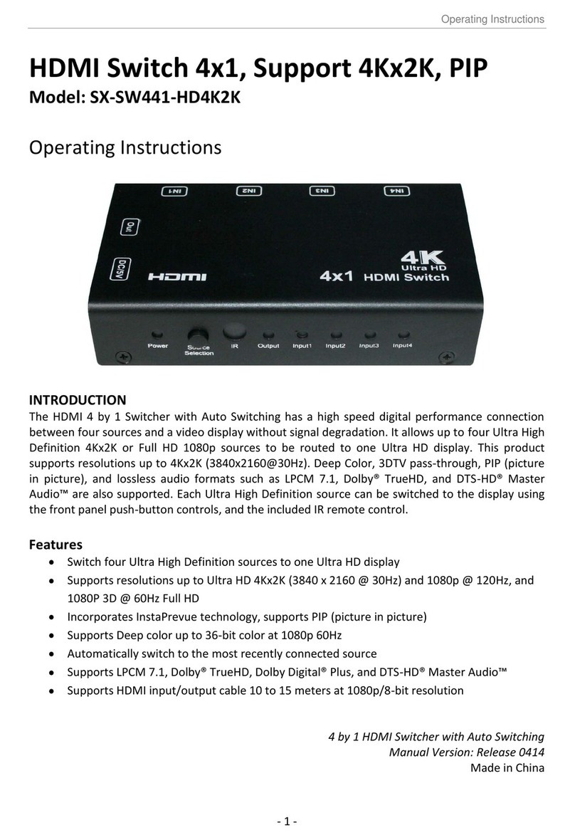 Foxun SX-SW441-HD4K2K operating instructions