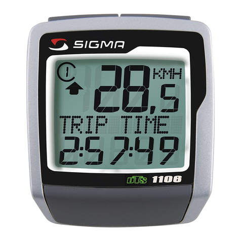 Sigma BC 1106 DTS User manual Sigma BC 1106 DTS User manual