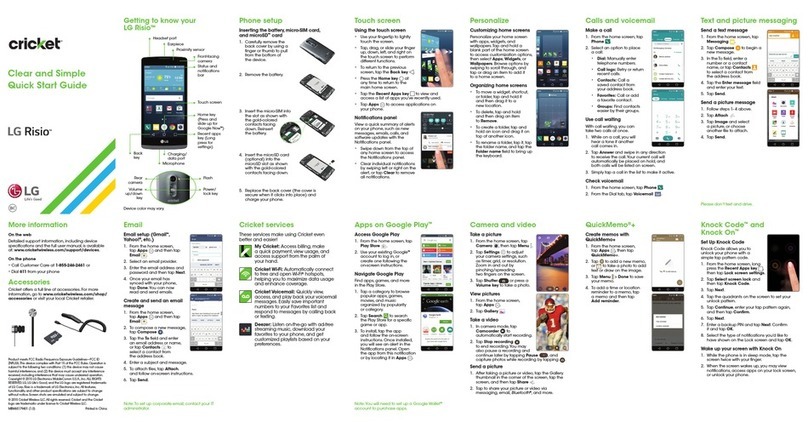 LG Risio User manual