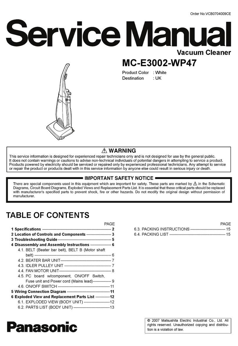 Panasonic MC-E3002-WP47 User manual