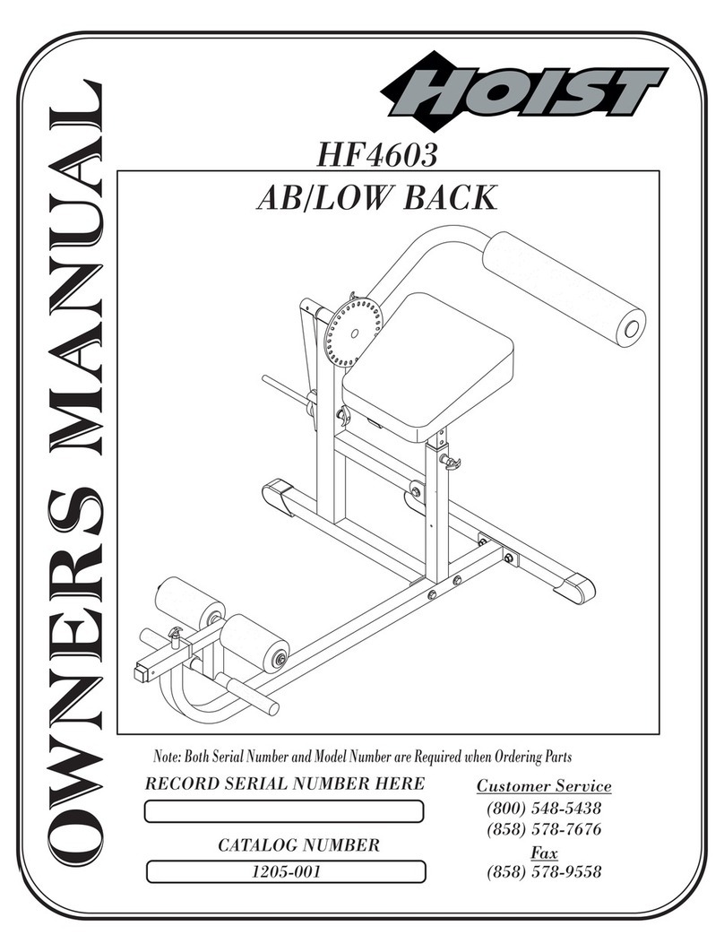 Hoist Fitness HF4603 owner's manual
