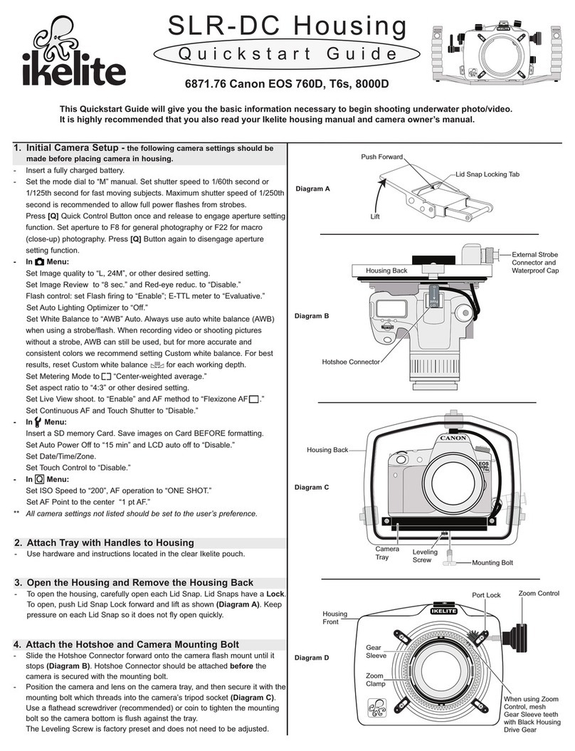 Ikelite SLR-DC Housing User manual