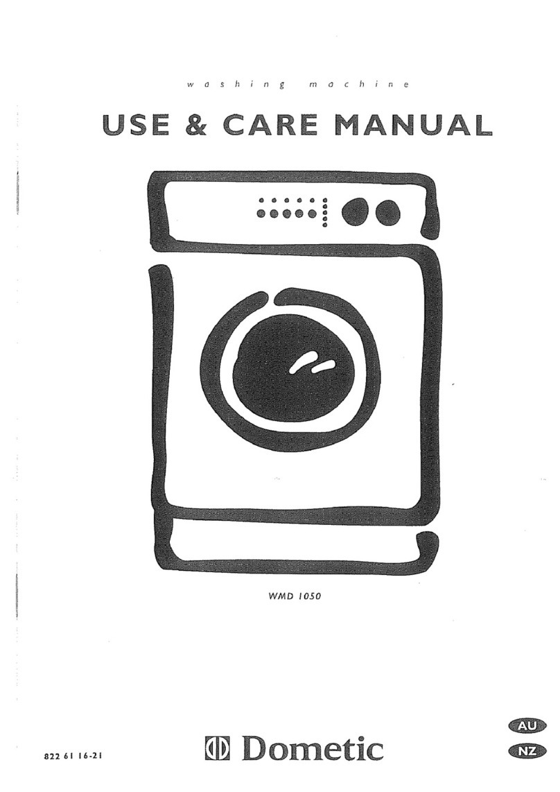 Dometic WMD 1050 Use & care manual