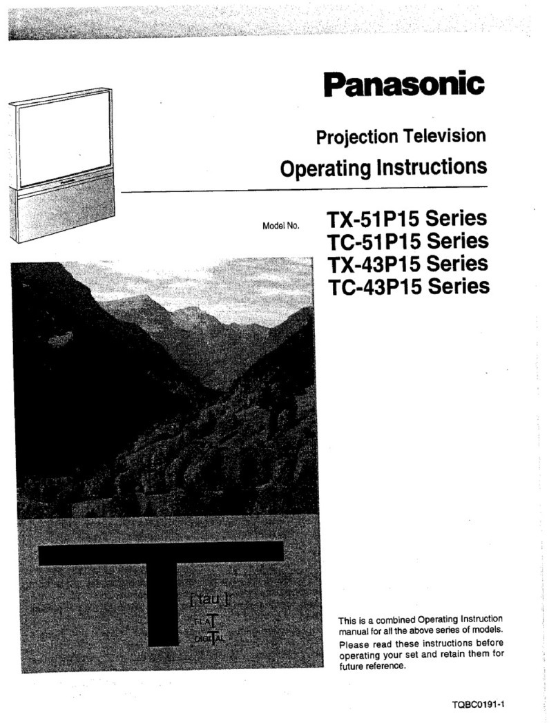 Panasonic TX-51P15 Series User manual