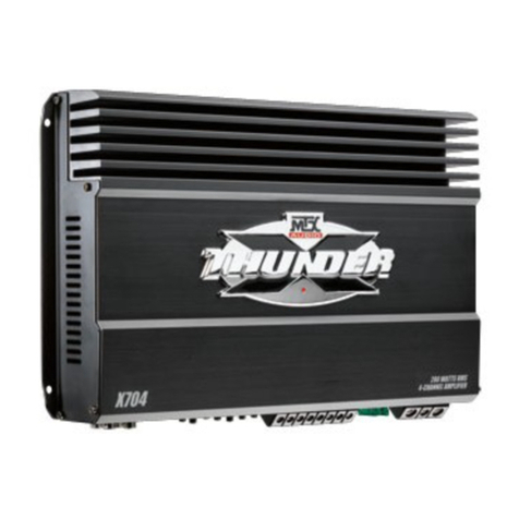 MTX Thunder X704 owner's manual