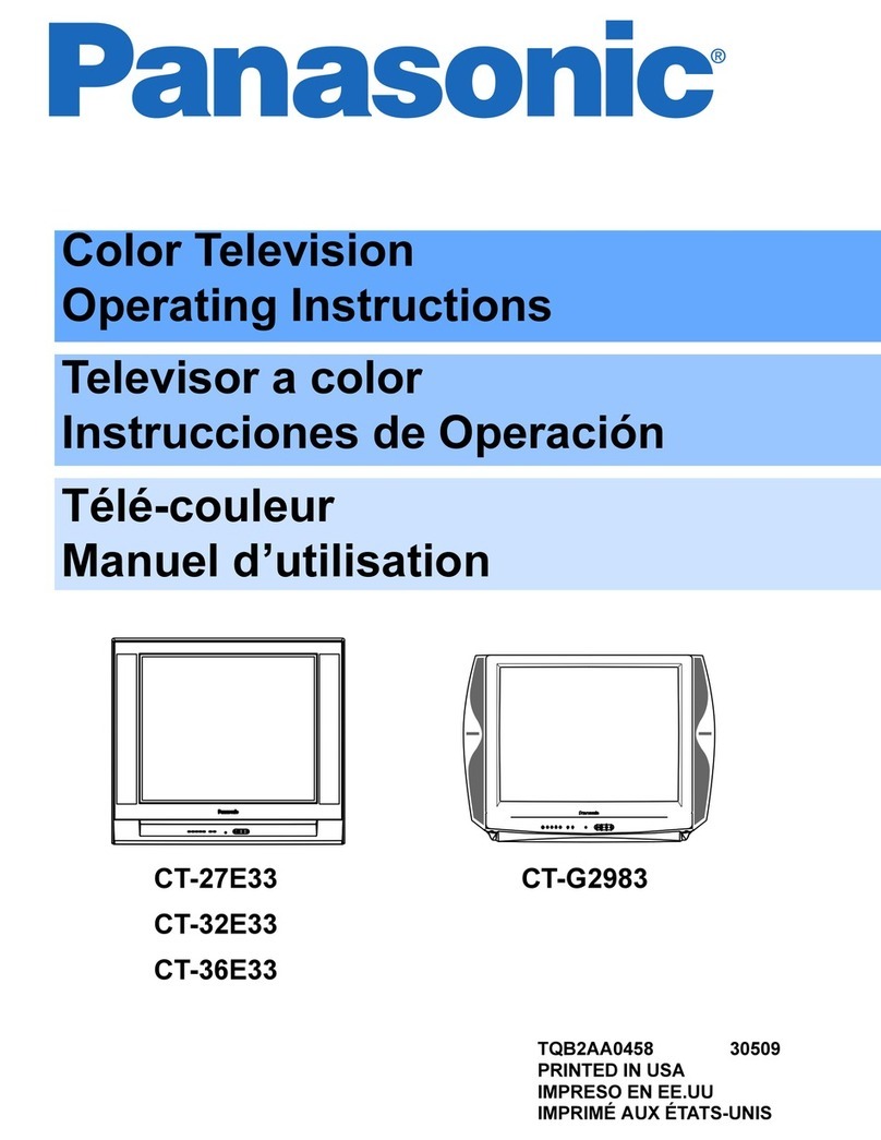 Panasonic CT27E33 - 27" TV User manual