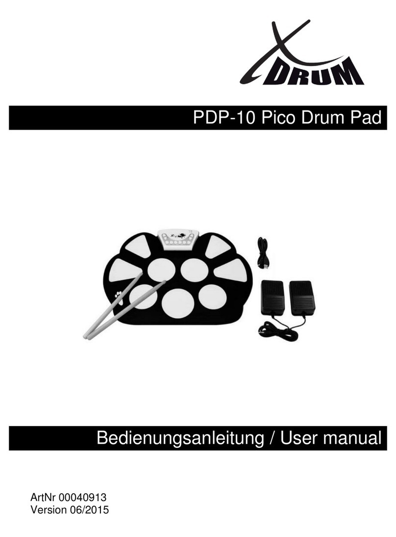 XDrum PDP-10 User manual XDrum PDP-10 User manual