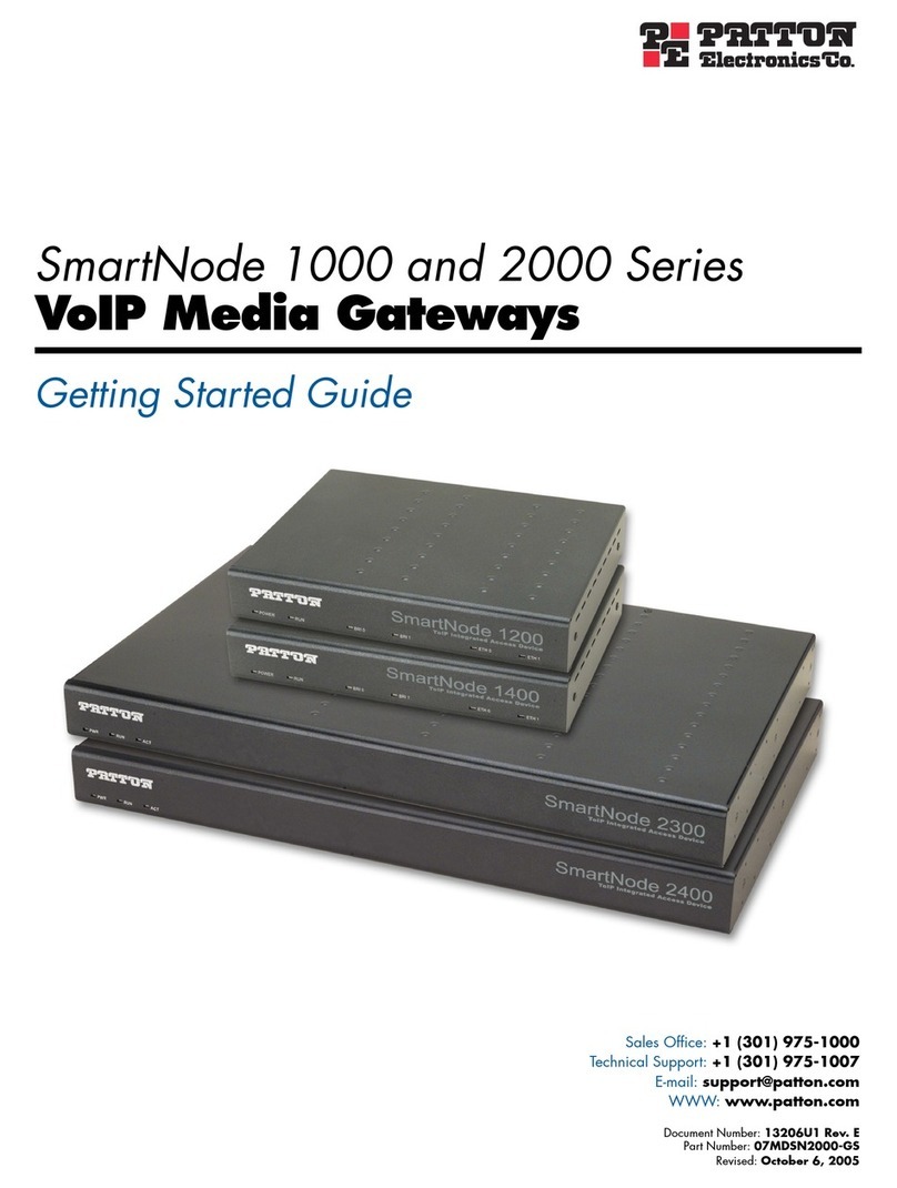 Patton electronics SMARTNODE 1200 Getting started guide