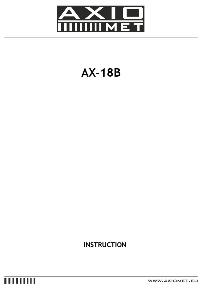 Axio MET AX-18B instruction manual