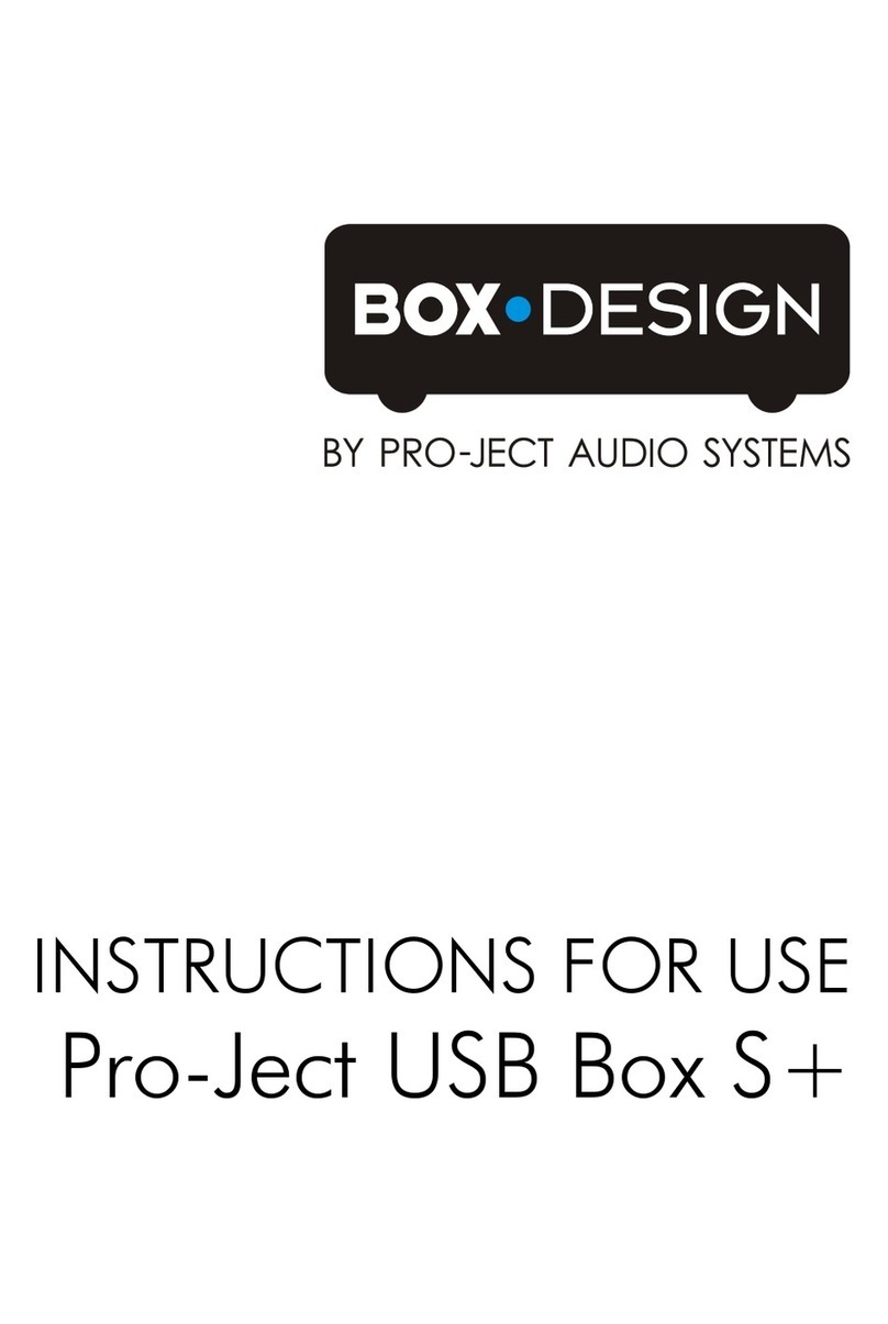 Pro-Ject Audio Systems USB Box S+ Instructions for use