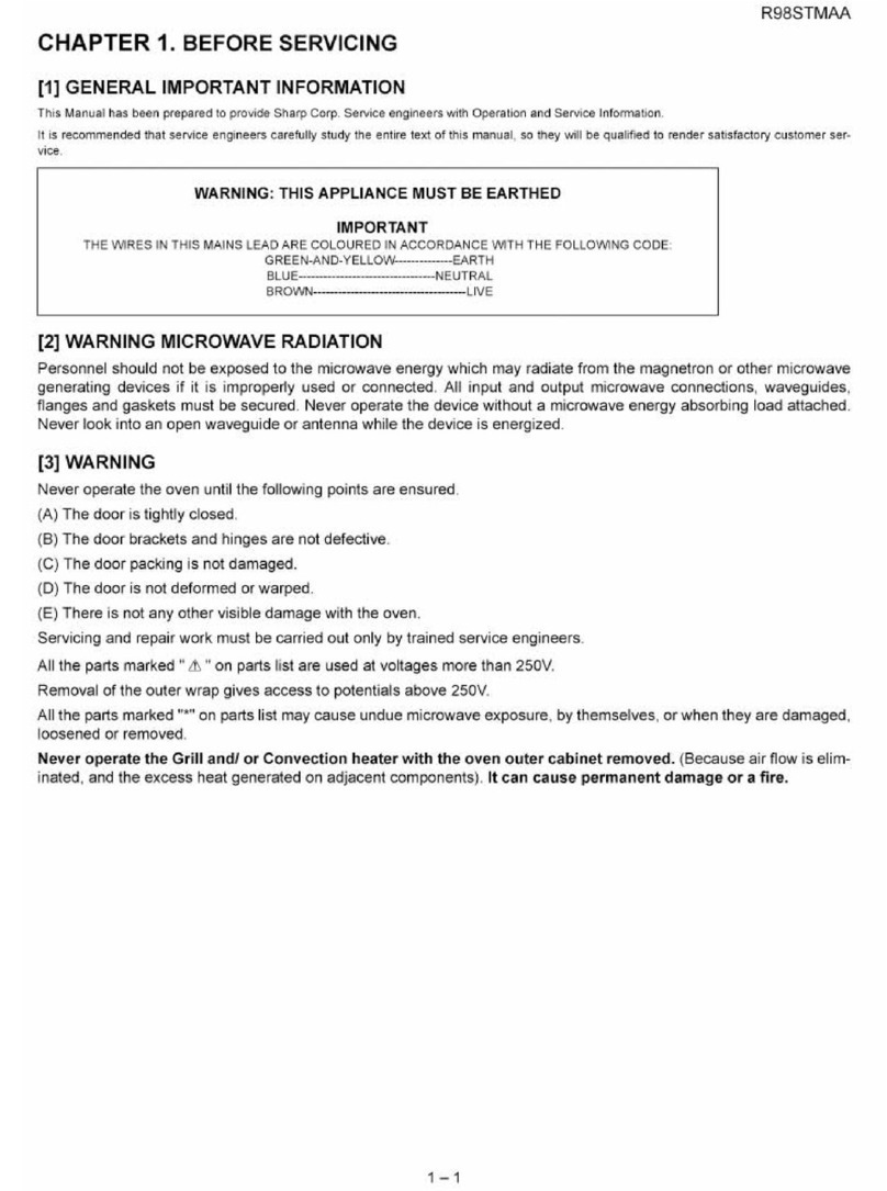 Sharp R98STM-AA User manual