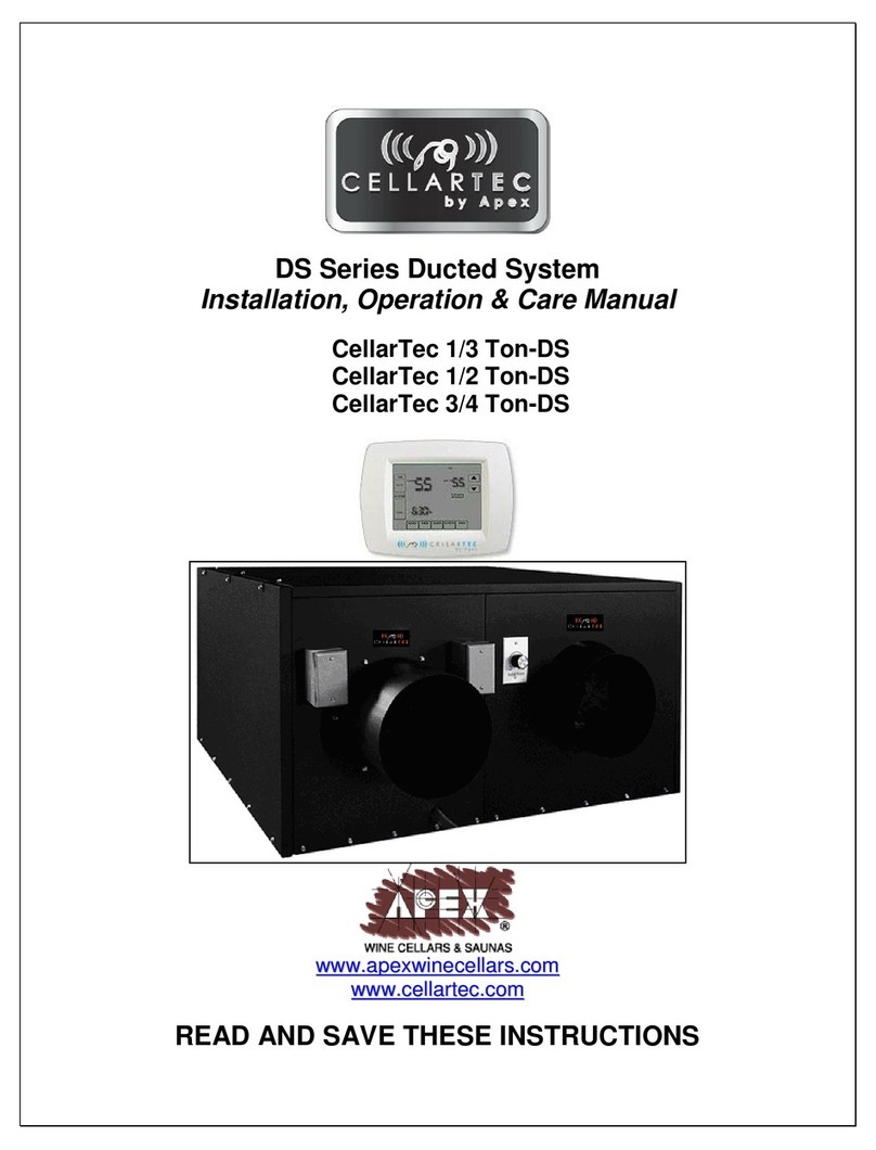 Cellartec 1/3 Ton-DS Installation, operation & care manual