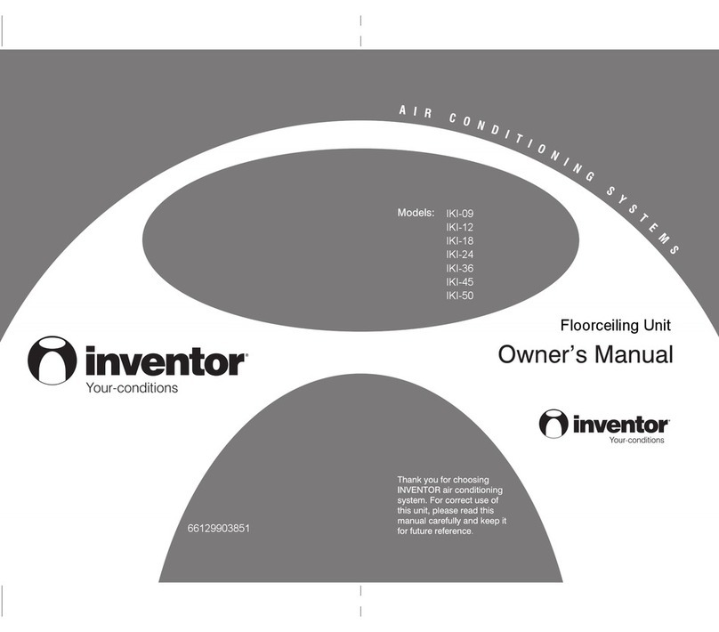 Inventor Air Conditioners IKI-09 User manual Inventor Air Conditioners IKI-09 User manual