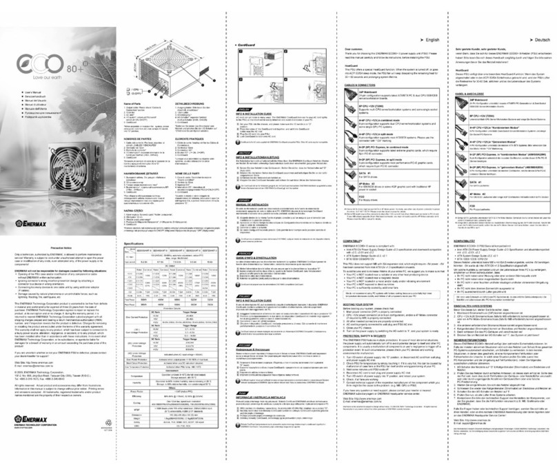 ENERMAX ESS350AWT II user manual