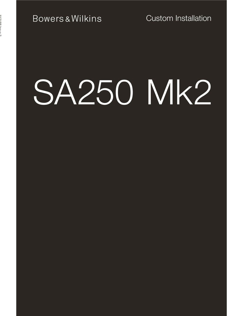 Bowers & Wilkins SA250 Mk2 Custom installation
